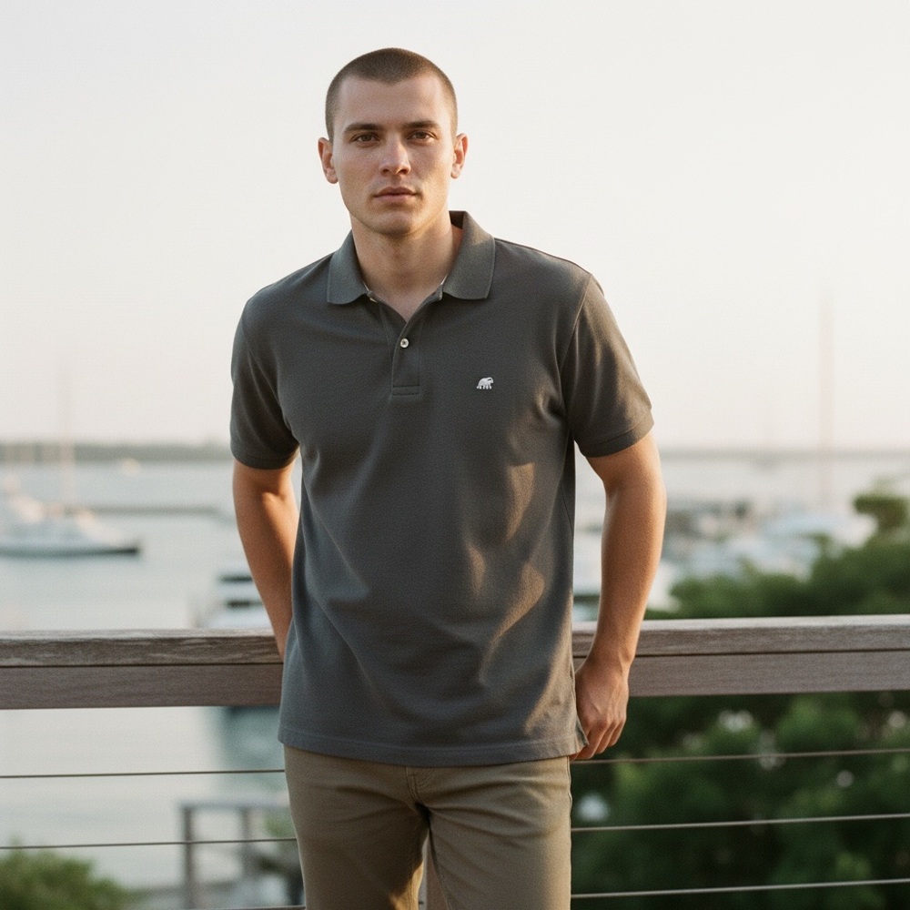 Banana Republic Grey Polo